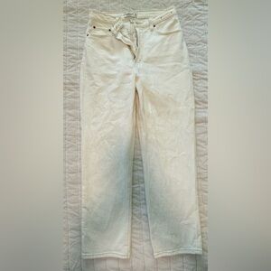 Abercrombie & Fitch Ultra High Rise Cream Pants